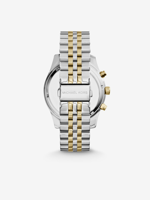 Michael Kors Michael Kors Lexington silberne und goldene Unisex-Uhr