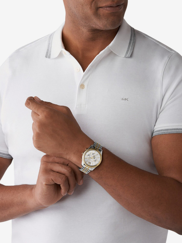 Michael Kors Michael Kors Lexington silberne und goldene Unisex-Uhr