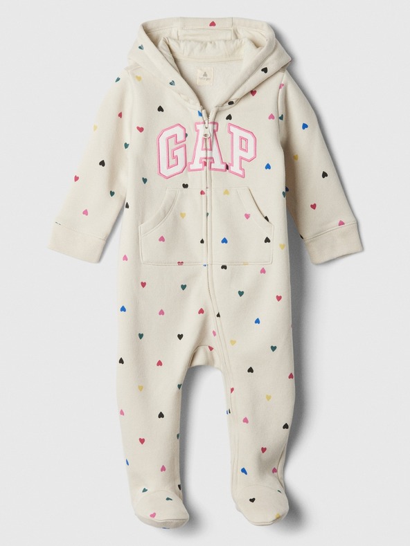 GAP Baby gemusterter Overall mit Logo GAP