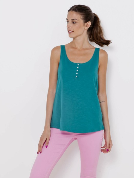 CAMAIEU Petrolfarbenes Tank-Top CAMAIEU