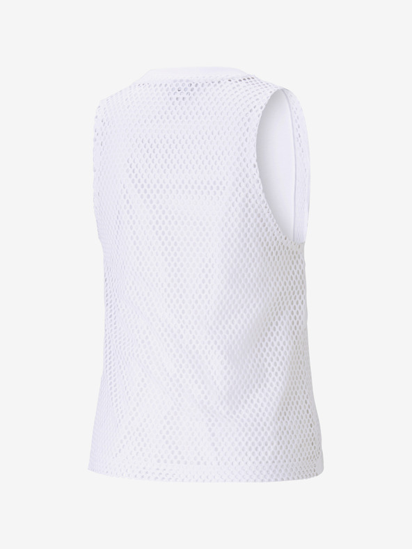 Puma Weißes Puma Damen Evide Mesh Tank-Top