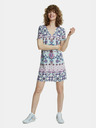Desigual Hellblau gemustertes Kleid Desigual Yukon