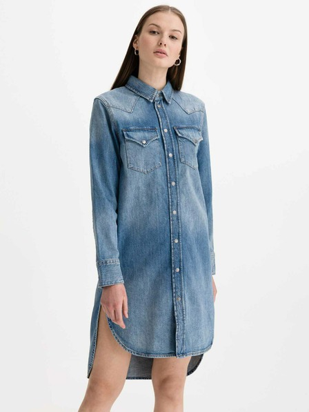 Diesel Blaues Damen Denim Kleid Diesel De-Blanche
