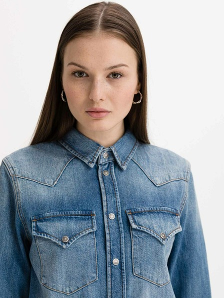 Diesel Blaues Damen Denim Kleid Diesel De-Blanche