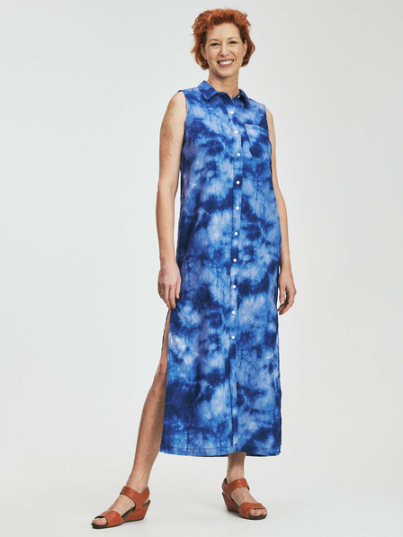 GAP Batik Maxikleid aus Leinen GAP