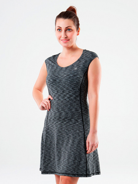 Loap Grau gestreiftes Kleid LOAP