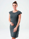 Loap Grau gestreiftes Kleid LOAP