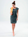 Loap Grau gestreiftes Kleid LOAP