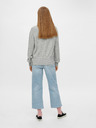 Pieces Grauer Pullover mit Krawatte Pieces