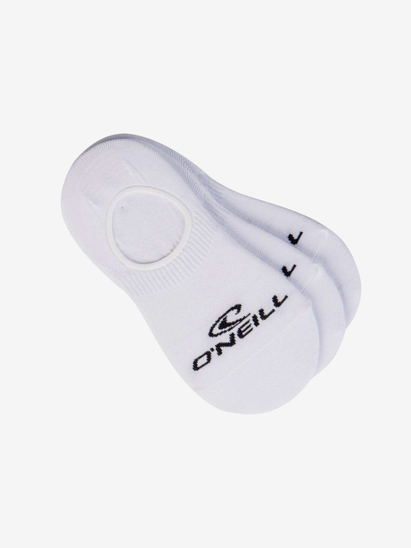 O'Neill Dreierpack Unisex-Socken in Weiß O'Neill FOOTIE 3PK