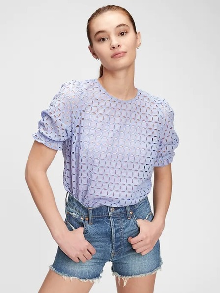 GAP Bluse mit feinem Lochmuster GAP