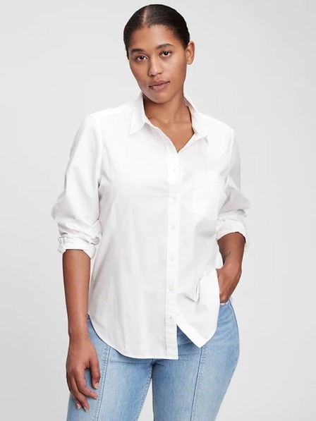 GAP Damen-Popeline-Hemd The Perfect Shirt GAP
