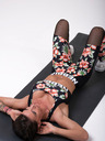 Nebbia Schwarze gemusterte Sportleggings für Frauen Nebbia