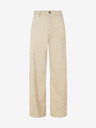 Pepe Jeans Cremefarbene Damen-Cordhosen Pepe Jeans Cecilia Cord