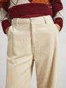Pepe Jeans Cremefarbene Damen-Cordhosen Pepe Jeans Cecilia Cord