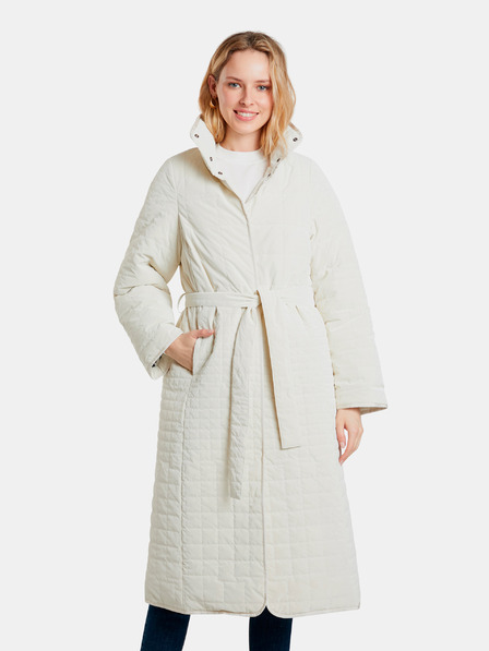 Desigual Cremefarbener Desigual Granollers Stepp-Wintermantel für Damen