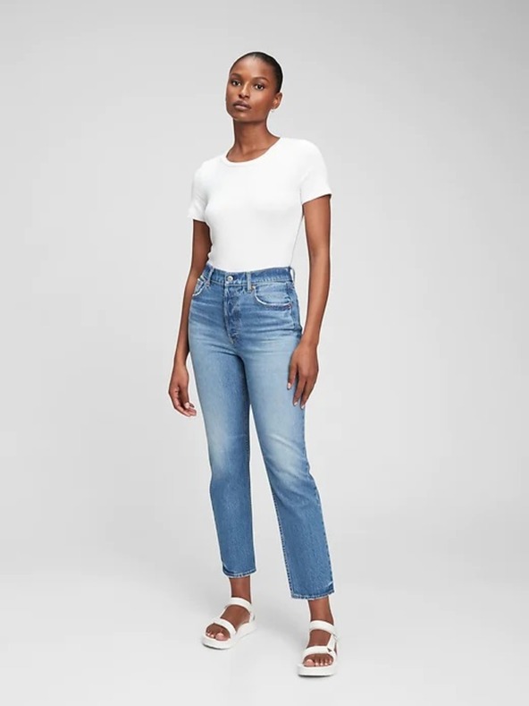 GAP Straight High Rise Cheeky Jeans GAP