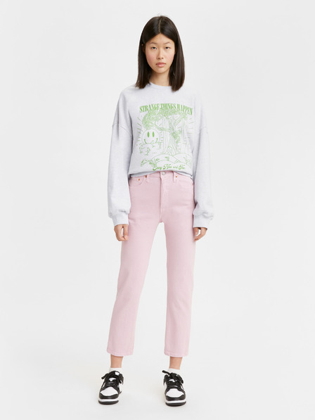 Levi's® Levi's® 501 Crop Dark Lilac Pink Straight Fit Jeans für Damen