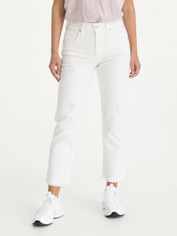 Replay Weiße Straight Fit Jeans für Damen Replay Maijke
