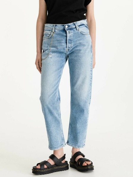 Replay Blaue gerade geschnittene Damenjeans Replay Leony