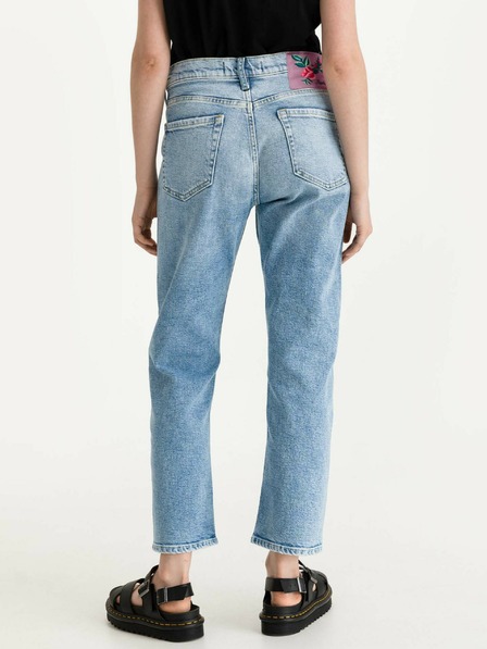 Replay Blaue gerade geschnittene Damenjeans Replay Leony