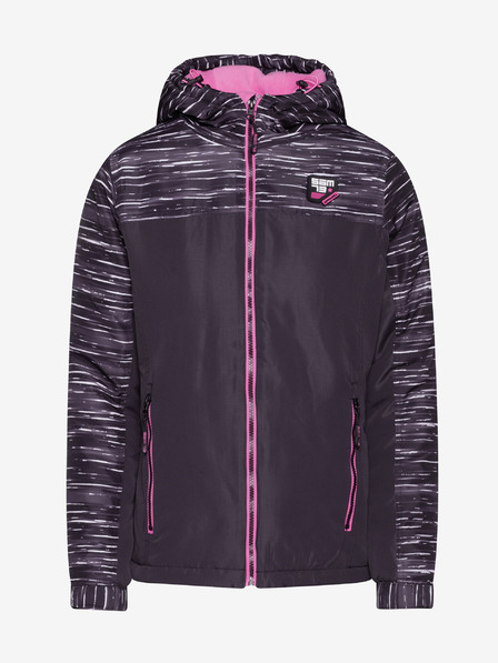 Sam 73 Rosa und schwarze Damen-Winterjacke SAM 73