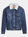 Levi's® Blaue Levi's® Damen-Jeansjacke mit Kunstfell