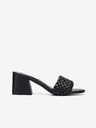 Steve Madden Schwarze Steve Madden Aspyn Weite Pantoffeln mit Absatz