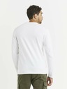 Celio Weißes Herren-Basic-Hemd mit Tasche Celio