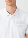 Lamborghini Weißes Herren-Polohemd Lamborghini