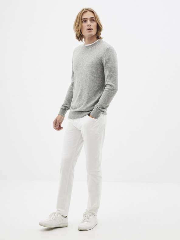 Celio Hellgrauer Pullover Celio Sesweet