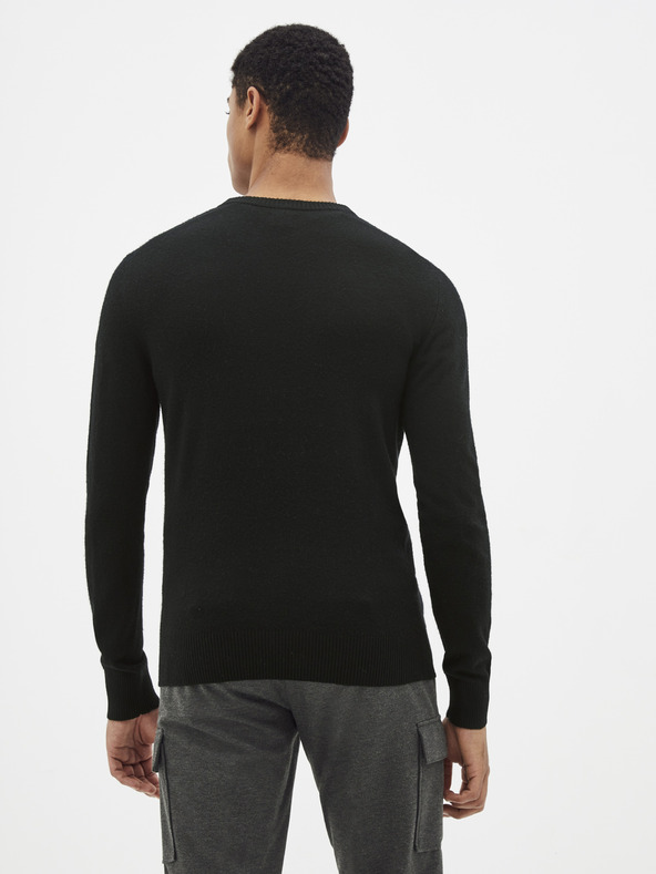 Celio Schwarzer Basic-Pullover Celio Sesweet