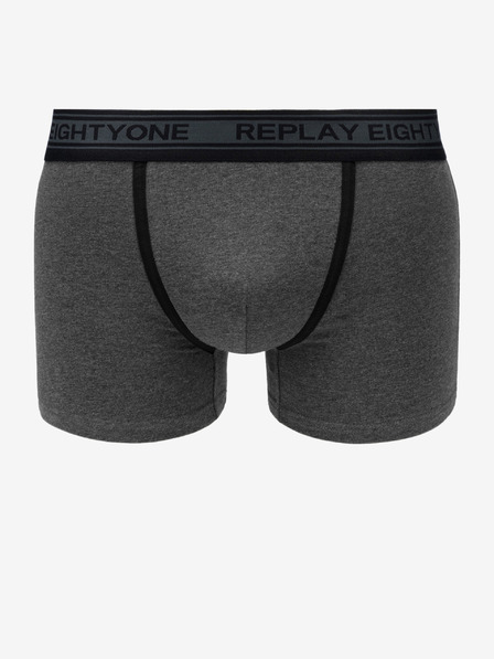 Replay Zweier-Set Boxershorts in Schwarz und Grau von Replay