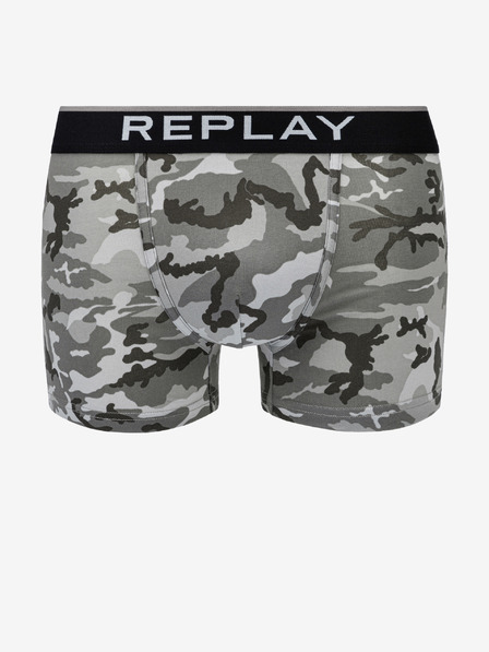 Replay Zweier-Set Boxershorts in Schwarz und Grau von Replay
