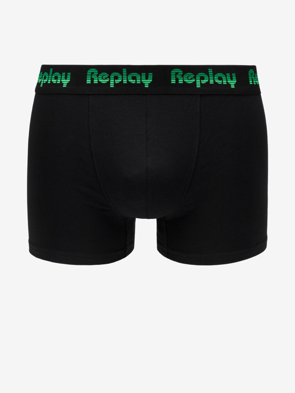 Replay Zweier-Set Boxershorts in Schwarz und Grau von Replay