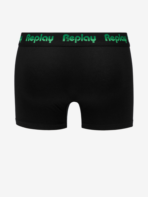 Replay Zweier-Set Boxershorts in Schwarz und Grau von Replay