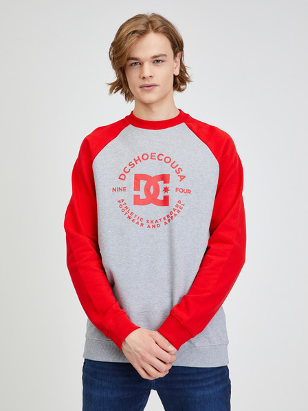 DC Rotes & graues DC-Sweatshirt für Männer