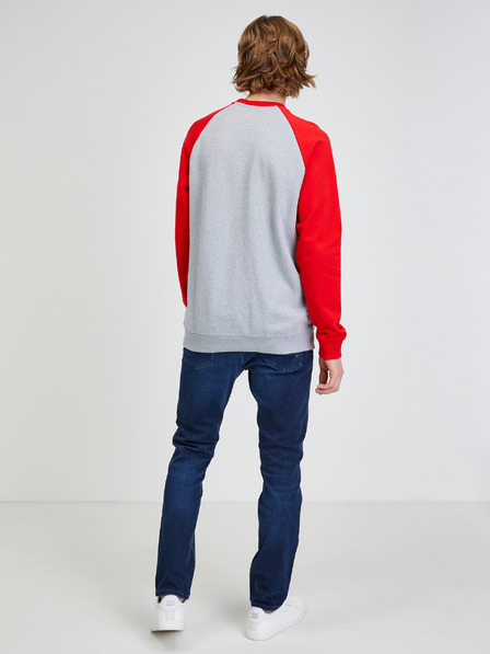 DC Rotes & graues DC-Sweatshirt für Männer