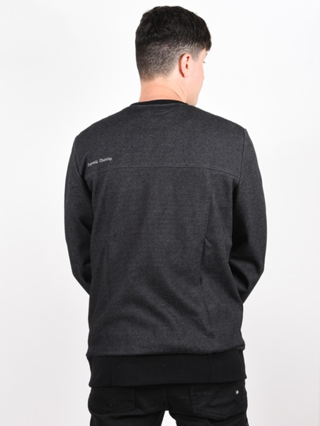 Picture Schwarzer Herren-Kapuzenpullover mit dekorativen Details Picture Blustery BLACK