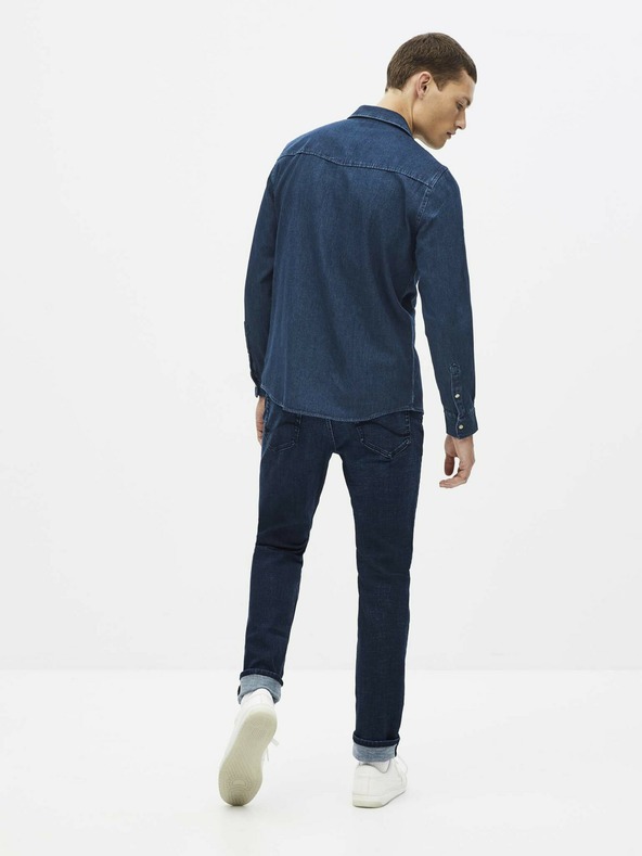 Celio Dunkelblaues Hemd Celio Sarevient