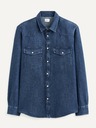 Celio Dunkelblaues Hemd Celio Sarevient