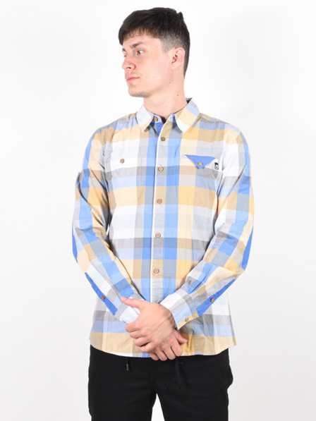Picture Blau-beiges Herrenhemd Picture Duck BEIGE