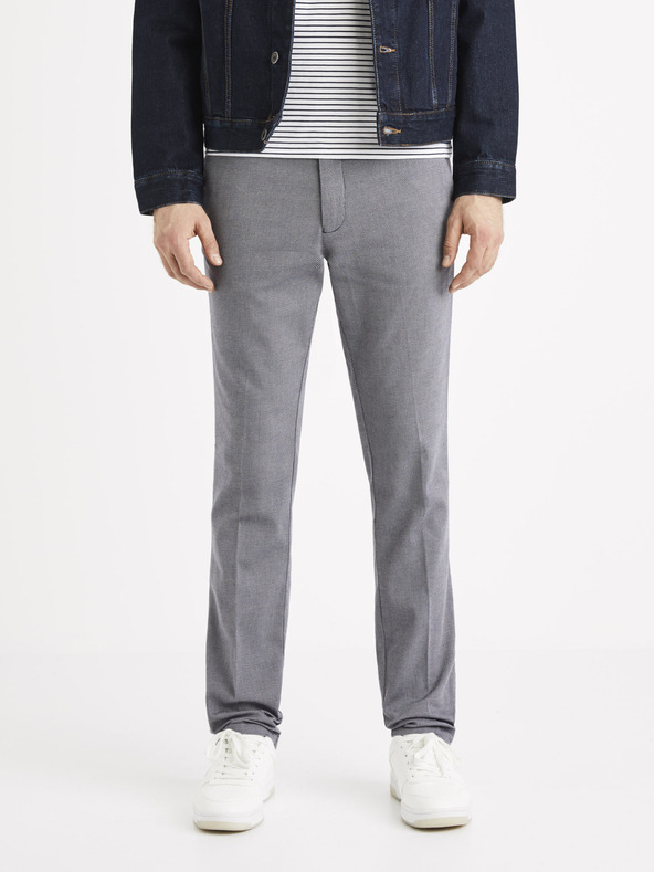 Celio Graue Chino-Hose Celio Rouan