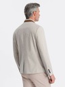 Ombre Clothing Ombre Clothing hellbraune Herrenjacke mit Stehkragen