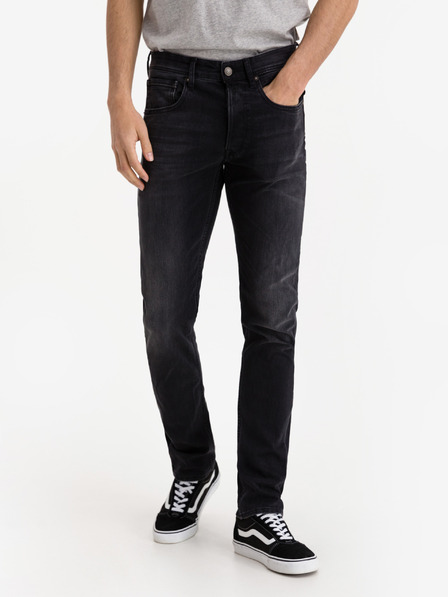 Replay Schwarze Straight Fit-Jeans für Männer Replay