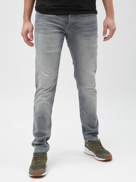 Jack & Jones Hellgraue Slim Fit Jeans mit Stickereieffekt Jack & Jones Glenn