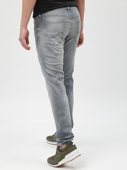 Jack & Jones Hellgraue Slim Fit Jeans mit Stickereieffekt Jack & Jones Glenn