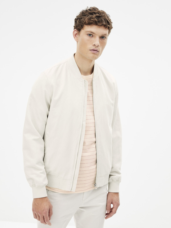 Celio Cremefarbene Jacke Celio Rulin