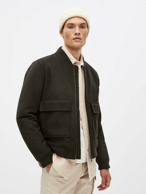 Celio Dunkelbraune Jacke Celio Sujoker