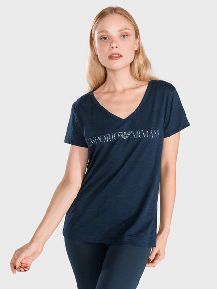 Emporio Armani Dunkelblaues Emporio Armani Damen-Schlafshirt